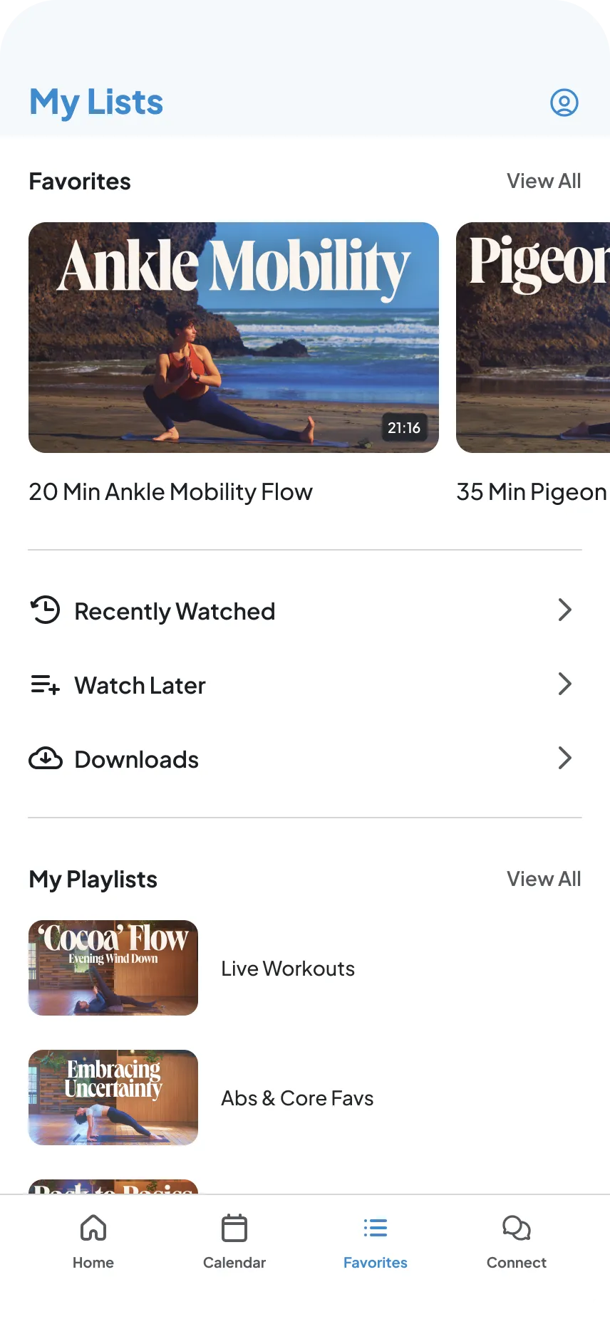 Full On-Demand Experience interface